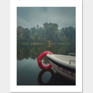 boat on the lake Posters and Art